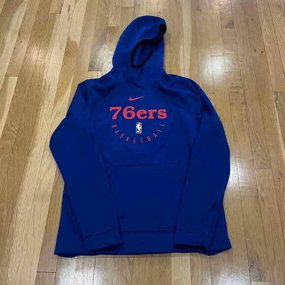 Nike Other - Nike Philadelphia 76ers Team Issued Sweatshirt Hoodie‎ Pullover NBA Mens Size M